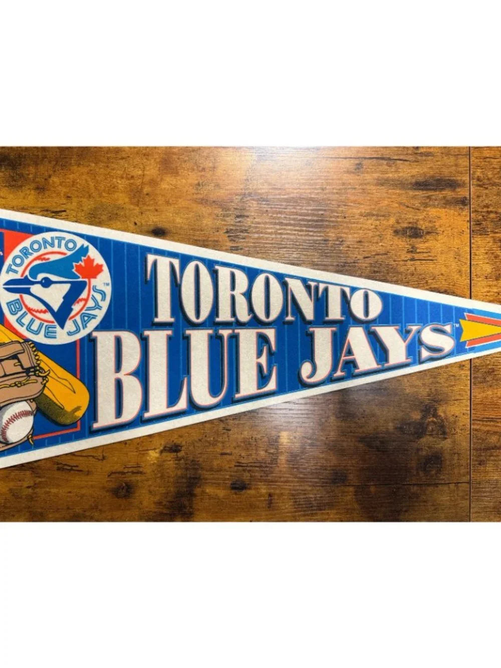 Vintage Toronto Blue Jays baseball pennant Made in USA